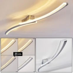 Hofstein Blonay Deckenleuchte LED Chrom, 1-flammig