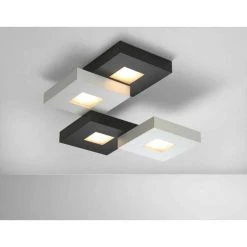 Bopp Leuchten Bopp CUBUS Deckenleuchte LED Schwarz, Weiß, 4-flammig