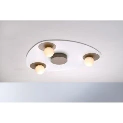 Bopp Leuchten PLANETS Deckenleuchte LED Braun, Weiß, 3-flammig