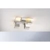 Bopp Leuchten REFLECTIONS Deckenleuchte LED Silber, Weiß, 4-flammig
