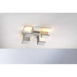 Bopp Leuchten REFLECTIONS Deckenleuchte LED Silber, Weiß, 4-flammig