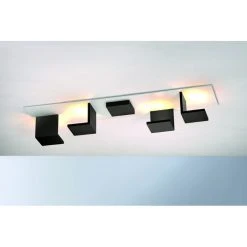 Bopp Leuchten REFLECTIONS Deckenleuchte LED Schwarz, Weiß, 4-flammig