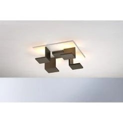 Bopp Leuchten REFLECTIONS Deckenleuchte LED Weiß, Bronze, 4-flammig