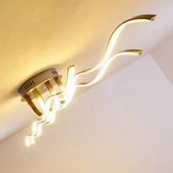 Hofstein Bovino Deckenleuchte LED Nickel-Matt, 1-flammig -LED Leuchten Verkäufe 2022 bovino deckenleuchte h167992 11