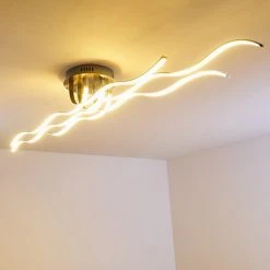 Hofstein Bovino Deckenleuchte LED Nickel-Matt, 1-flammig -LED Leuchten Verkäufe 2022 bovino deckenleuchte h167992 14