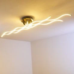 Hofstein Bovino Deckenleuchte LED Nickel-Matt, 1-flammig -LED Leuchten Verkäufe 2022 bovino deckenleuchte h167992 19