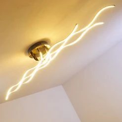 Hofstein Bovino Deckenleuchte LED Nickel-Matt, 1-flammig -LED Leuchten Verkäufe 2022 bovino deckenleuchte h167992 20