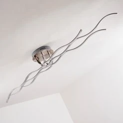 Hofstein Bovino Deckenleuchte LED Nickel-Matt, 1-flammig -LED Leuchten Verkäufe 2022 bovino deckenleuchte h167992 21