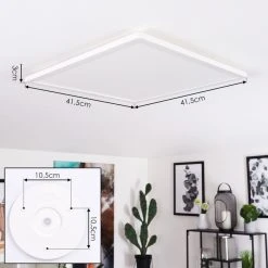 Hofstein Boyero Deckenpanel LED Weiß, 1-flammig -LED Leuchten Verkäufe 2022 boyero deckenpanel h3581964 3