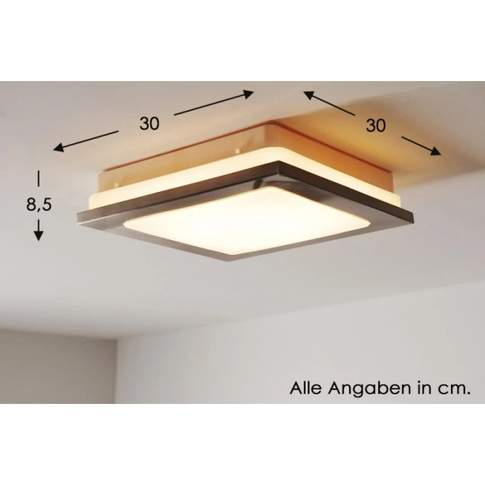 Hofstein Brescia Deckenleuchte LED Chrom, 1-flammig 2 Hofstein Brescia Deckenleuchte LED Chrom, 1-flammig – Bild 2