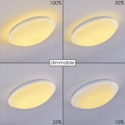 Hofstein Brighton Deckenleuchte LED Weiß, 1-flammig, Fernbedienung, Farbwechsler 34 Hofstein Brighton Deckenleuchte LED Weiß, 1-flammig, Fernbedienung, Farbwechsler -LED Leuchten Verkäufe 2022 brighton deckenleuchte h3010341 do4 10
