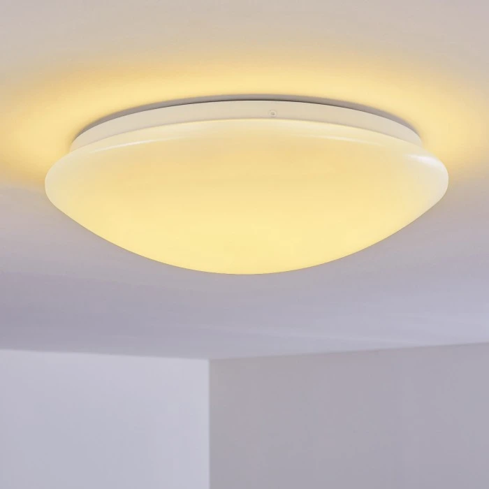 Hofstein Brighton Deckenleuchte LED Weiß, 1-flammig, Fernbedienung, Farbwechsler 3 Hofstein Brighton Deckenleuchte LED Weiß, 1-flammig, Fernbedienung, Farbwechsler – Bild 3