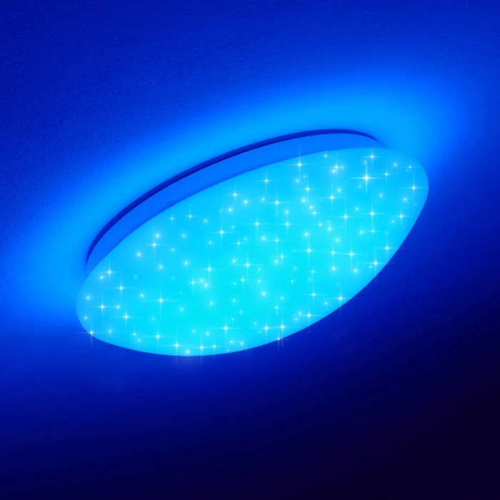 Hofstein Brighton Star Deckenleuchte LED Weiß, 1-flammig, Fernbedienung, Farbwechsler 12 Hofstein Brighton Star Deckenleuchte LED Weiß, 1-flammig, Fernbedienung, Farbwechsler – Bild 12