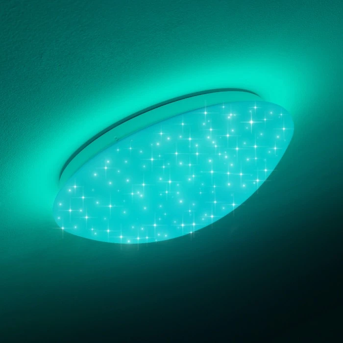 Hofstein Brighton Star Deckenleuchte LED Weiß, 1-flammig, Fernbedienung, Farbwechsler 16 Hofstein Brighton Star Deckenleuchte LED Weiß, 1-flammig, Fernbedienung, Farbwechsler – Bild 16