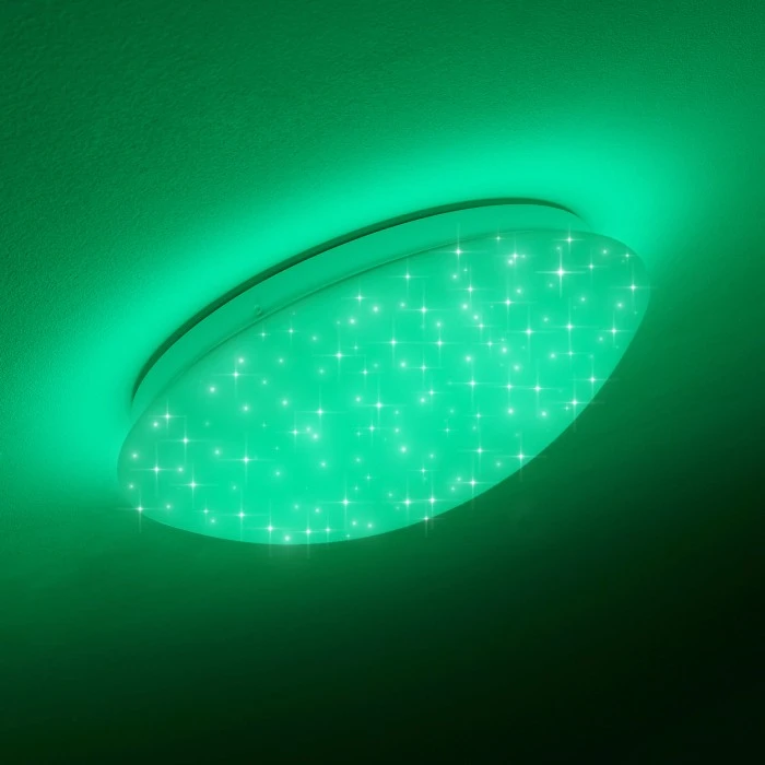 Hofstein Brighton Star Deckenleuchte LED Weiß, 1-flammig, Fernbedienung, Farbwechsler 19 Hofstein Brighton Star Deckenleuchte LED Weiß, 1-flammig, Fernbedienung, Farbwechsler – Bild 19