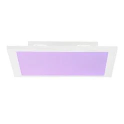 Brilliant Leuchten Brilliant Abie Deckenpaneel LED Weiß, 1-flammig, Fernbedienung, Farbwechsler