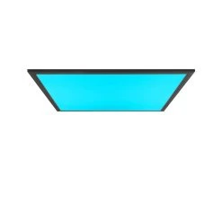 Brilliant Leuchten Brilliant Abie Deckenpanel LED Schwarz, 1-flammig, Fernbedienung -LED Leuchten Verkäufe 2022 brilliant abie deckenpanel g90319 76 5