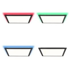 Brilliant Leuchten Brilliant Allie Deckenpanel LED Schwarz, 1-flammig, Fernbedienung -LED Leuchten Verkäufe 2022 brilliant allie deckenpanel g96946 76 6