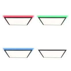 Brilliant Leuchten Brilliant Allie Deckenpanel LED Schwarz, 1-flammig, Fernbedienung -LED Leuchten Verkäufe 2022 brilliant allie deckenpanel g96947 76 6