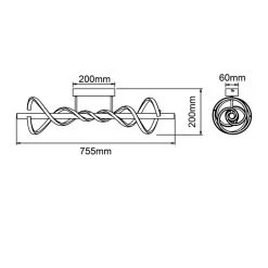 Brilliant Leuchten Brilliant Amalie Deckenleuchte LED Schwarz, 1-flammig -LED Leuchten Verkäufe 2022 brilliant amalie deckenleuchte g99816 06 6