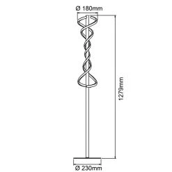 Brilliant Leuchten Brilliant Amalie Stehlampe LED Schwarz, 1-flammig -LED Leuchten Verkäufe 2022 brilliant amalie stehlampe g94539 06 7