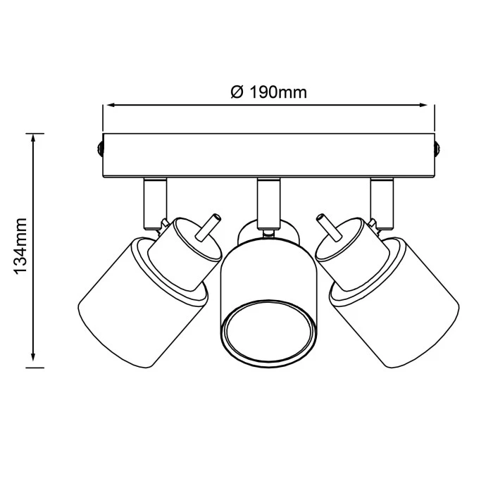 Brilliant Leuchten Brilliant Andres Deckenleuchte LED Schwarz, 3-flammig 2 Brilliant Leuchten Brilliant Andres Deckenleuchte LED Schwarz, 3-flammig – Bild 2