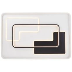 Brilliant Leuchten Brilliant Barden Deckenleuchte LED Schwarz, Wei&szlig;, 1-flammig, Fernbedienung -LED Leuchten Verkäufe 2022 brilliant barden deckenleuchte g99579 75 4