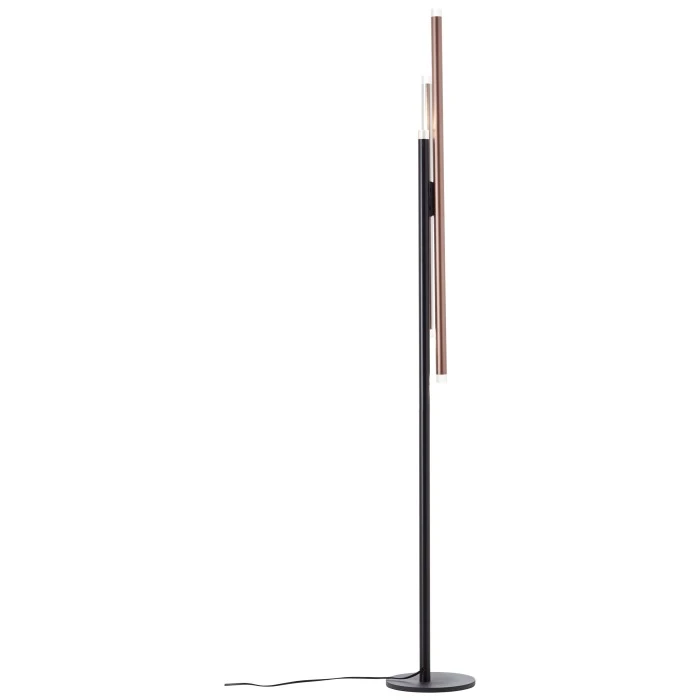 Brilliant Leuchten Brilliant Cembalo Stehlampe LED Schwarz, Silber, Braun, 3-flammig 3 Brilliant Leuchten Brilliant Cembalo Stehlampe LED Schwarz, Silber, Braun, 3-flammig – Bild 3
