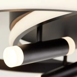 Brilliant Leuchten Brilliant Dalida Deckenleuchte LED Schwarz, 1-flammig, Fernbedienung -LED Leuchten Verkäufe 2022 brilliant dalida deckenleuchte g99580 06 2