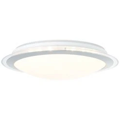 Brilliant Leuchten Brilliant Dinos Deckenleuchte LED Silber, 1-flammig, Fernbedienung, Farbwechsler