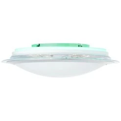 Brilliant Leuchten Brilliant Dinos Deckenleuchte LED Silber, 1-flammig, Fernbedienung, Farbwechsler -LED Leuchten Verkäufe 2022 brilliant dinos deckenleuchte g97040 58 12