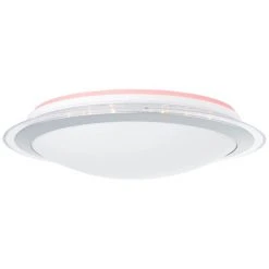 Brilliant Leuchten Brilliant Dinos Deckenleuchte LED Silber, 1-flammig, Fernbedienung, Farbwechsler -LED Leuchten Verkäufe 2022 brilliant dinos deckenleuchte g97040 58 19