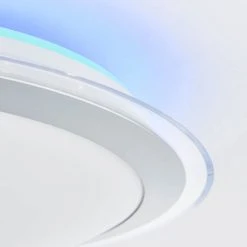 Brilliant Leuchten Brilliant Dinos Deckenleuchte LED Silber, 1-flammig, Fernbedienung, Farbwechsler -LED Leuchten Verkäufe 2022 brilliant dinos deckenleuchte g97040 58 6