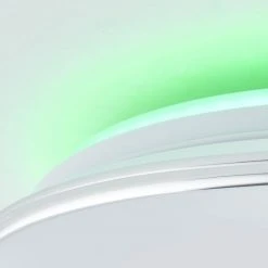 Brilliant Leuchten Brilliant Edna Deckenleuchte LED Chrom, 1-flammig, Fernbedienung, Farbwechsler -LED Leuchten Verkäufe 2022 brilliant edna deckenleuchte g97045 15 4