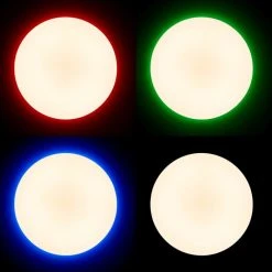 Brilliant Leuchten Brilliant Edna Deckenleuchte LED Chrom, 1-flammig, Fernbedienung, Farbwechsler 55 Brilliant Leuchten Brilliant Edna Deckenleuchte LED Chrom, 1-flammig, Fernbedienung, Farbwechsler -LED Leuchten Verkäufe 2022 brilliant edna deckenleuchte g97046 15 27