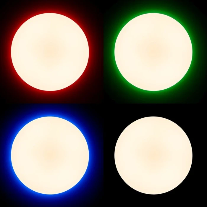 Brilliant Leuchten Brilliant Edna Deckenleuchte LED Chrom, 1-flammig, Fernbedienung, Farbwechsler 28 Brilliant Leuchten Brilliant Edna Deckenleuchte LED Chrom, 1-flammig, Fernbedienung, Farbwechsler – Bild 28