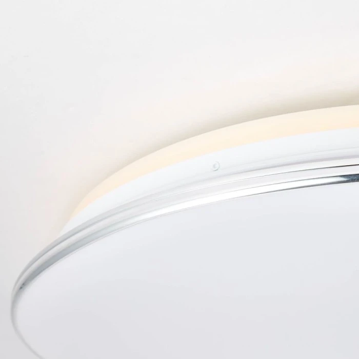 Brilliant Leuchten Brilliant Edna Deckenleuchte LED Chrom, 1-flammig, Fernbedienung, Farbwechsler 6 Brilliant Leuchten Brilliant Edna Deckenleuchte LED Chrom, 1-flammig, Fernbedienung, Farbwechsler – Bild 6