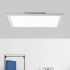 Brilliant Leuchten Brilliant Flat Deckenpanel LED Silber, 1-flammig, Fernbedienung