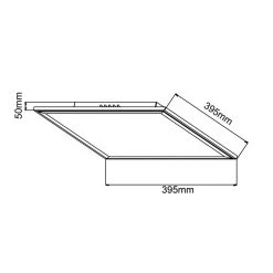 Brilliant Leuchten Brilliant Flat Deckenpanel LED Silber, 1-flammig, Fernbedienung -LED Leuchten Verkäufe 2022 brilliant flat deckenpanel g99510 58 12