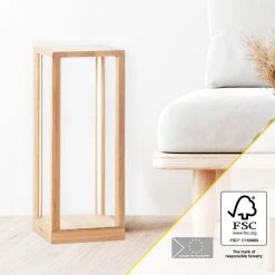 Brilliant Leuchten Brilliant Gringer Stehleuchte LED Holz hell, 1-flammig