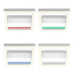 Brilliant Leuchten Brilliant Icarus Deckenleuchte LED Weiß, 1-flammig, Fernbedienung, Farbwechsler -LED Leuchten Verkäufe 2022 brilliant icarus deckenleuchte g99312 75 3