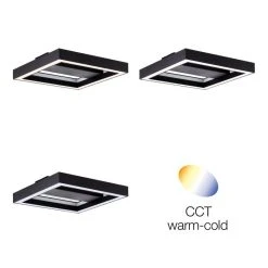 Brilliant Leuchten Brilliant Icarus Deckenleuchte LED Schwarz, 1-flammig, Fernbedienung, Farbwechsler -LED Leuchten Verkäufe 2022 brilliant icarus deckenleuchte g99312 76 11