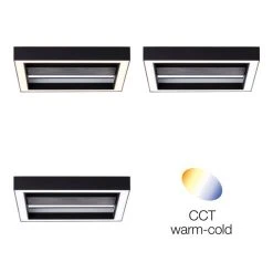 Brilliant Leuchten Brilliant Icarus Deckenleuchte LED Schwarz, 1-flammig, Fernbedienung, Farbwechsler -LED Leuchten Verkäufe 2022 brilliant icarus deckenleuchte g99312 76 13