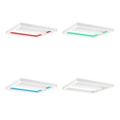 Brilliant Leuchten Brilliant Icarus Deckenleuchte LED Weiß, 1-flammig, Fernbedienung, Farbwechsler -LED Leuchten Verkäufe 2022 brilliant icarus deckenleuchte g99313 75 11