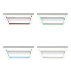 Brilliant Leuchten Brilliant Icarus Deckenleuchte LED Weiß, 1-flammig, Fernbedienung, Farbwechsler -LED Leuchten Verkäufe 2022 brilliant icarus deckenleuchte g99313 75 3