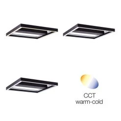 Brilliant Leuchten Brilliant Icarus Deckenleuchte LED Schwarz, 1-flammig, Fernbedienung, Farbwechsler -LED Leuchten Verkäufe 2022 brilliant icarus deckenleuchte g99313 76 11