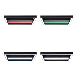 Brilliant Leuchten Brilliant Icarus Deckenleuchte LED Schwarz, 1-flammig, Fernbedienung, Farbwechsler -LED Leuchten Verkäufe 2022 brilliant icarus deckenleuchte g99313 76 14