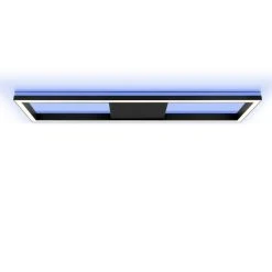 Brilliant Leuchten Brilliant Icarus Deckenleuchte LED Schwarz, 1-flammig, Fernbedienung, Farbwechsler -LED Leuchten Verkäufe 2022 brilliant icarus deckenleuchte g99314 76 12