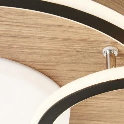 Brilliant Leuchten Brilliant Karney Deckenleuchte LED Schwarz, Braun, 1-flammig -LED Leuchten Verkäufe 2022 brilliant karney deckenleuchte g99749 76 4