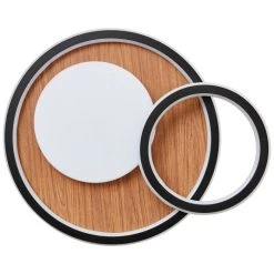 Brilliant Leuchten Brilliant Karney Deckenleuchte LED Schwarz, Braun, 1-flammig -LED Leuchten Verkäufe 2022 brilliant karney deckenleuchte g99749 76 7